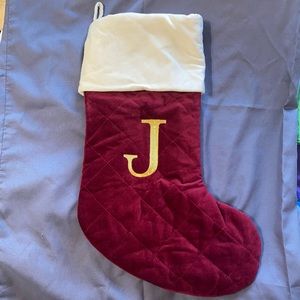 ‘J’ Christmas Stocking